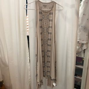 Flowy Geometric Neutral Dress